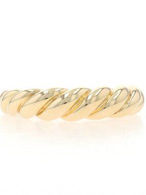 David Yurman Sculpted Cable Dome Band - Yellow Gold 18k SZ 7 Ring